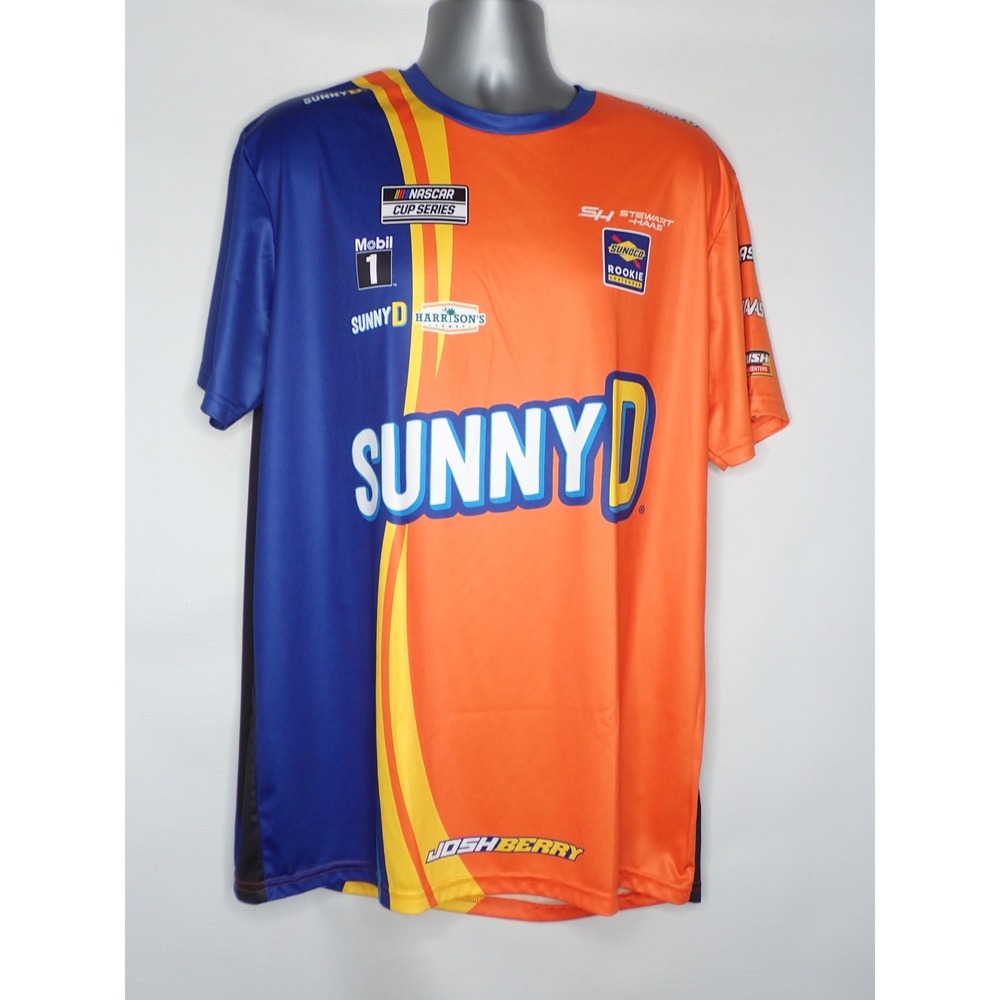 Stewart-Haas Racing Men's NASCAR SunnyD Josh Berry Jersey Shirt XL